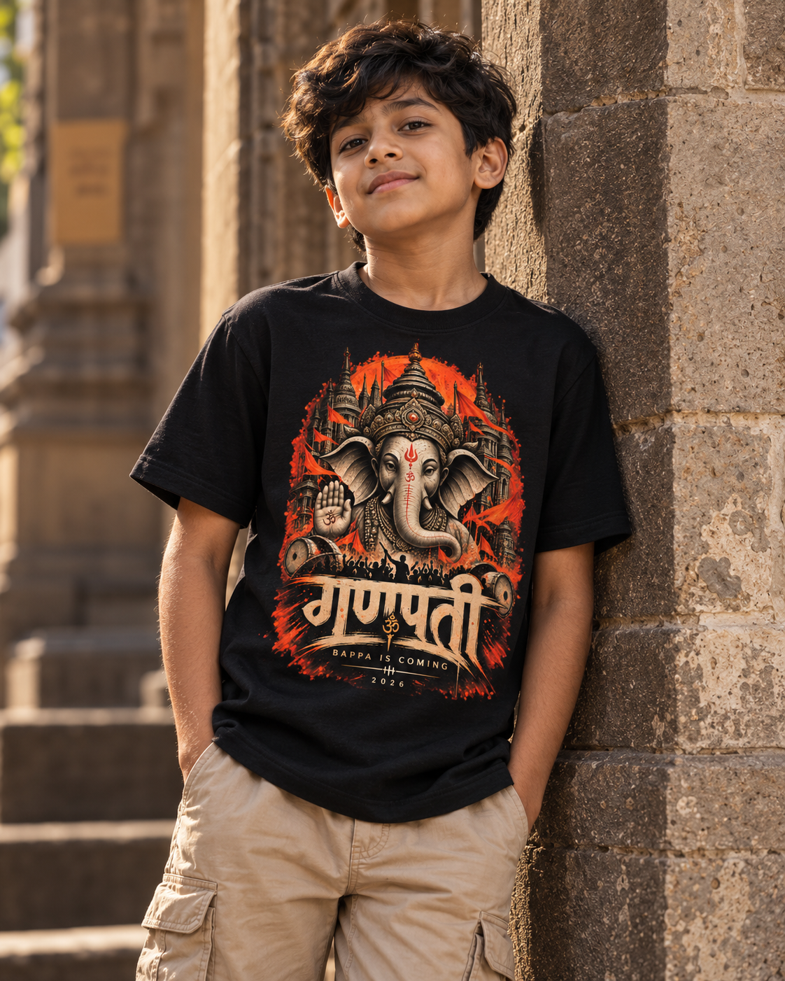 SEVOLF — THE ARRIVAL | GANPATI 2026 KIDS T-SHIRT