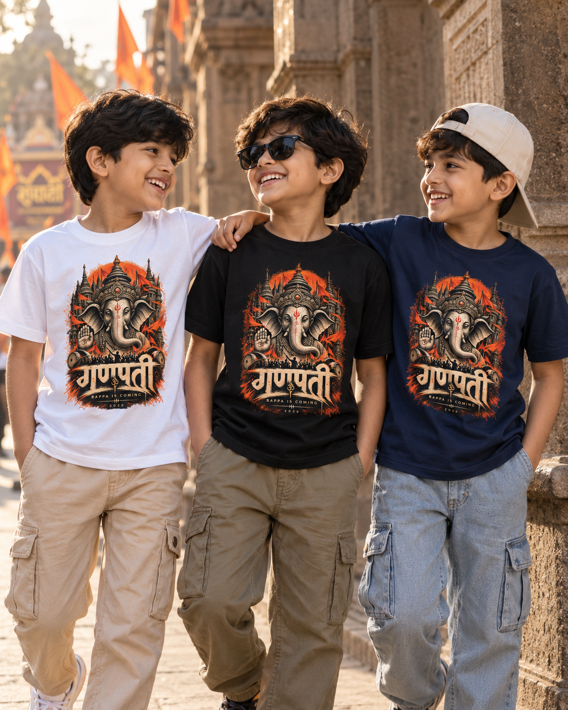 SEVOLF — THE ARRIVAL | GANPATI 2026 KIDS T-SHIRT