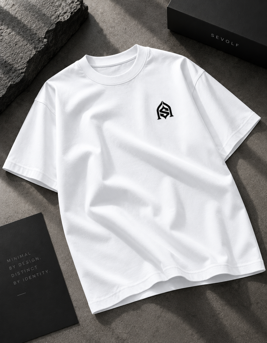 SEVOLF / ARCH — Embroidered Oversized T-Shirt