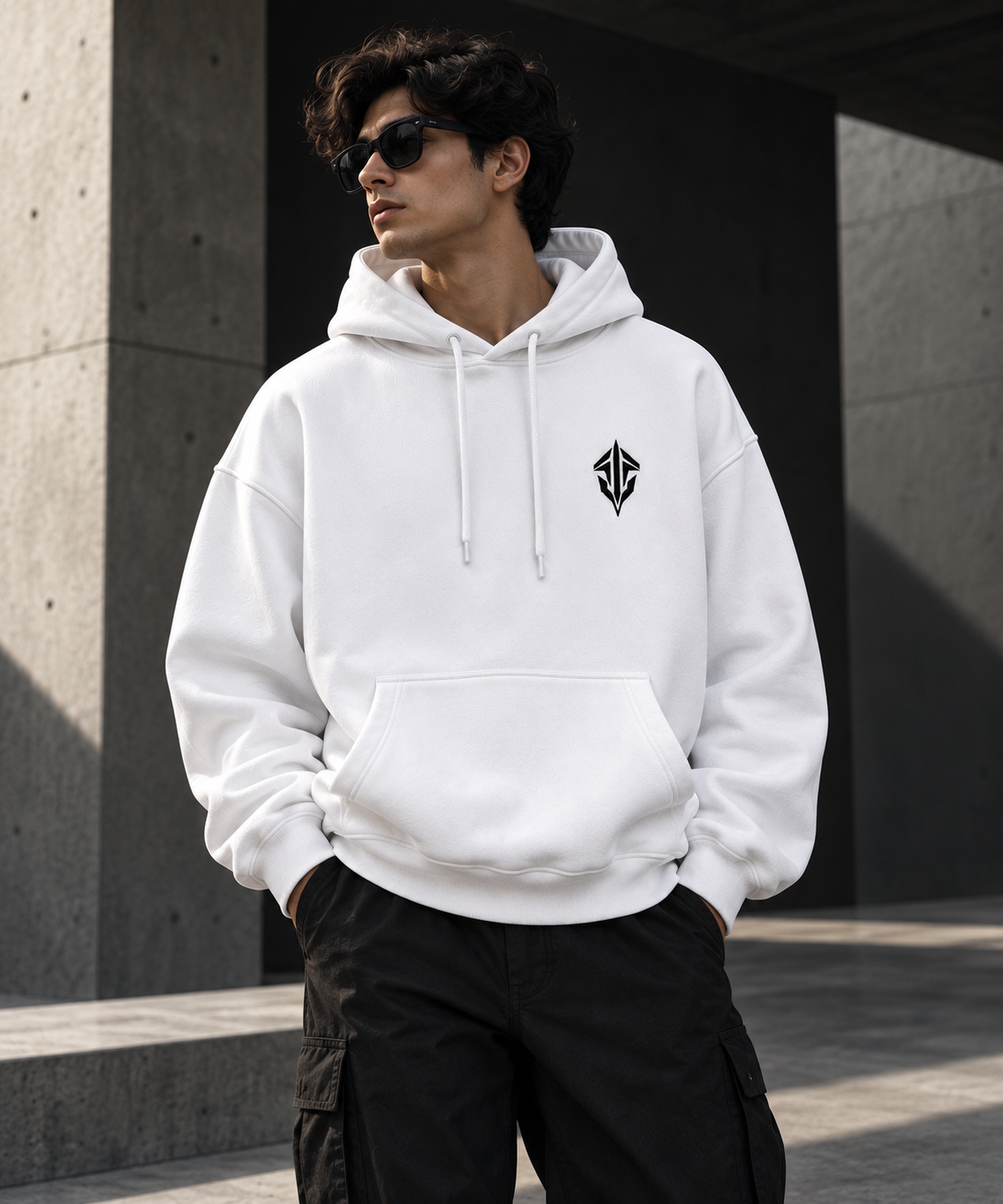 SEVOLF / VECTOR — Embroidered Oversized Hoodie