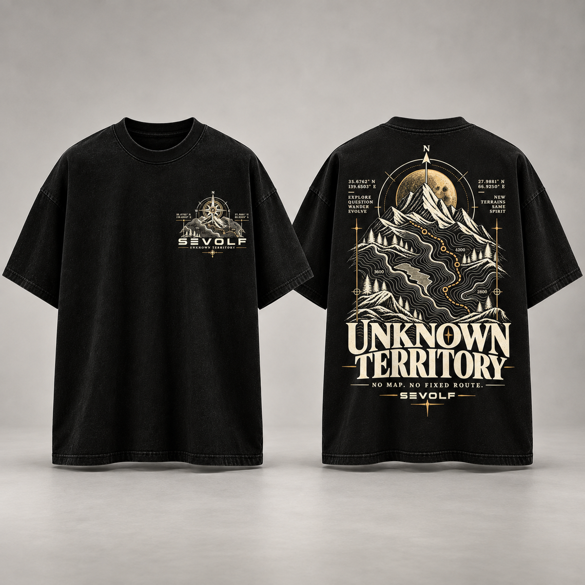 UNKNOWN TERRITORY — Oversized T-Shirt