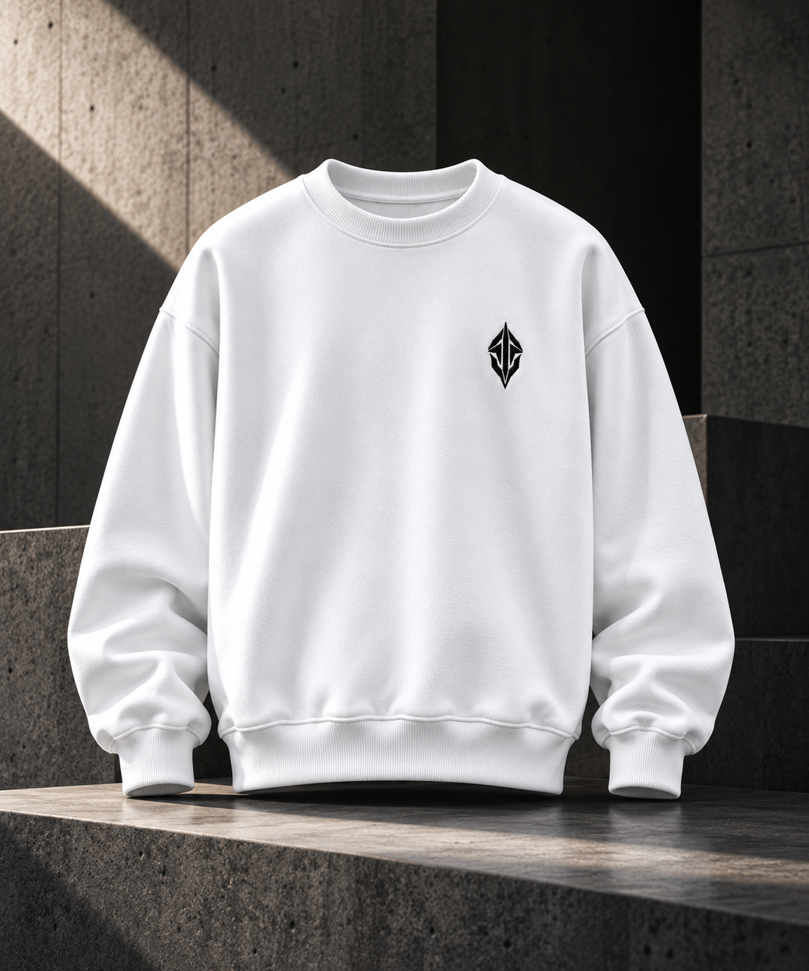 SEVOLF / AXIS — Embroidered Oversized Sweatshirt