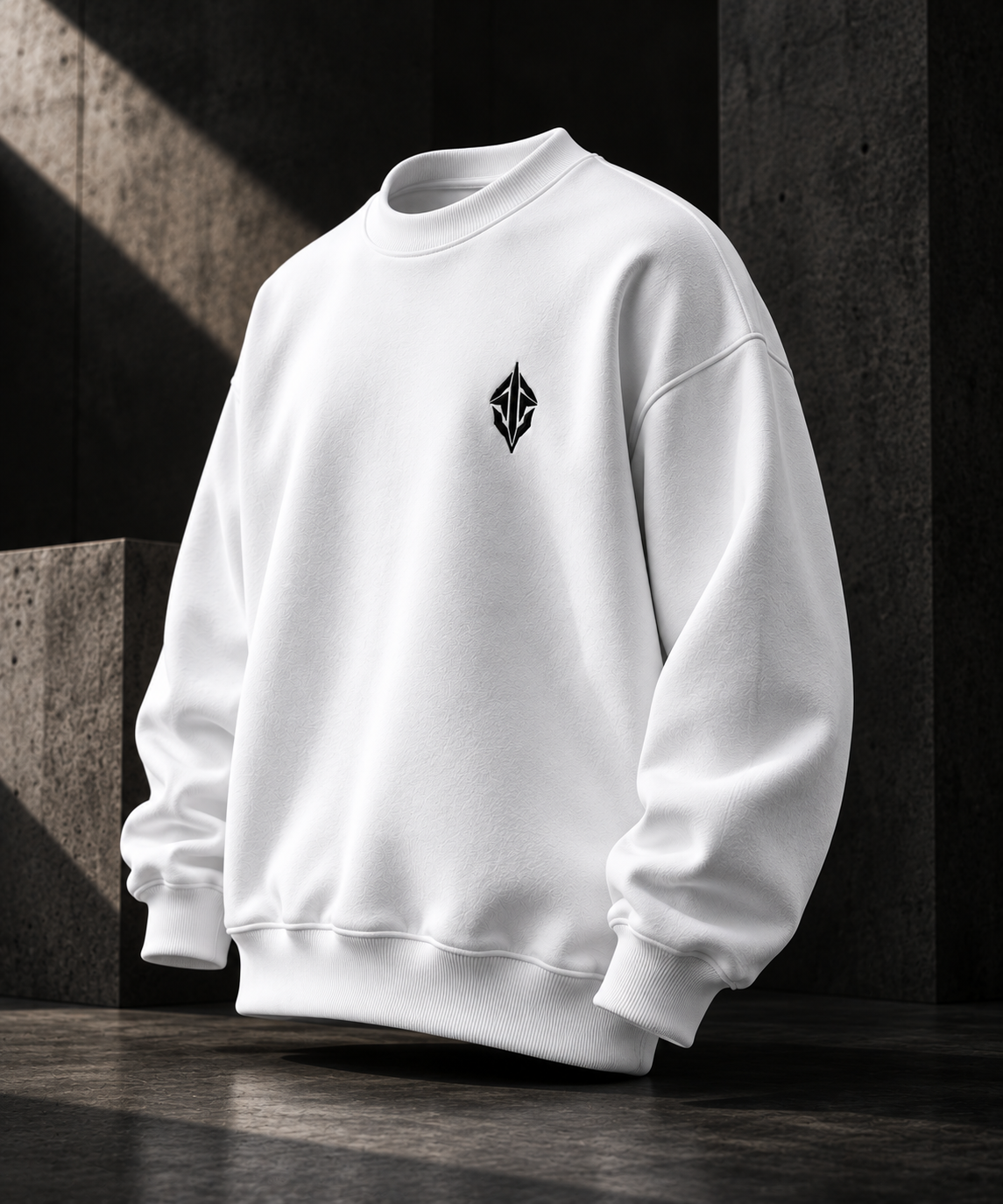 SEVOLF / AXIS — Embroidered Oversized Sweatshirt
