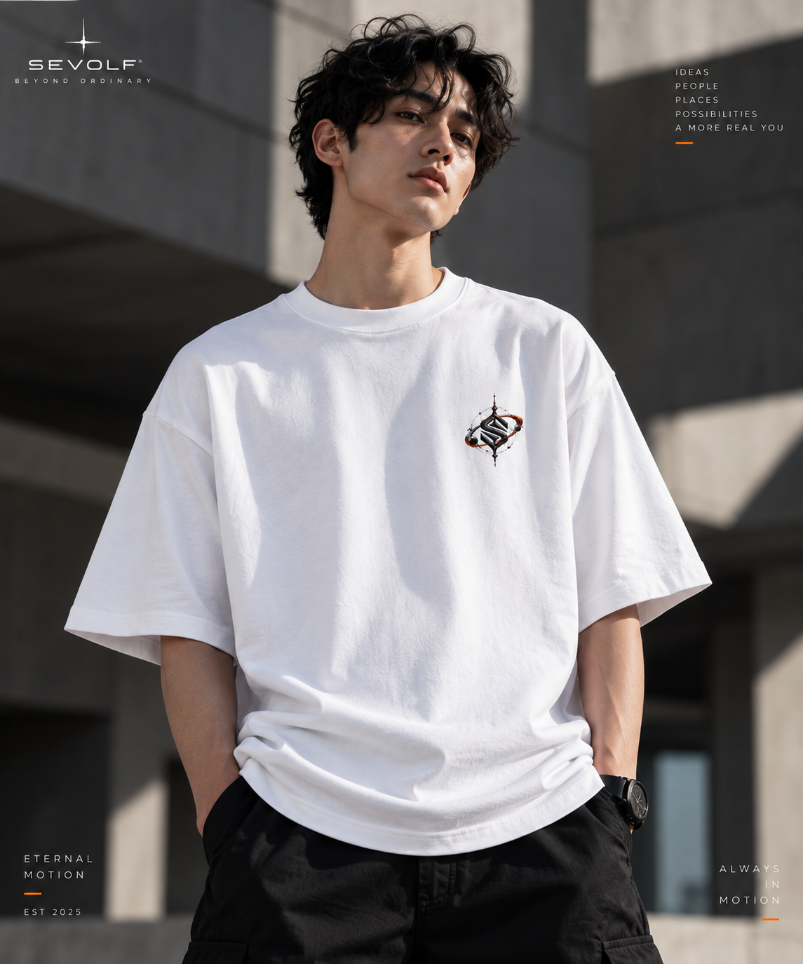 ETERNAL MOTION — Oversized Graphic T-Shirt