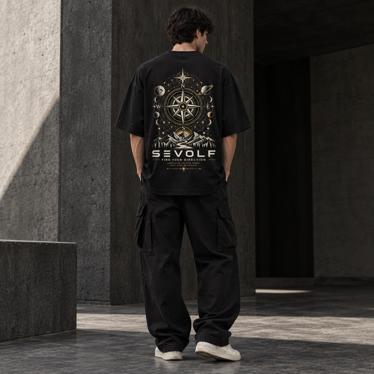 SEVOLF Celestial Direction Oversized T-Shirt
